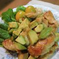 お山のエイ's cooksnap of when they made 鶏ささ身とアボカドの山葵醬油炒め.