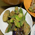 ベルちゃんパンケーキ's cooksnap of when they made 茄子とオクラのごま味噌炒め.