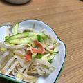 Sac’HiNa's cooksnap of when they made 簡単副菜！もやし胡瓜カニカマの中華和え.