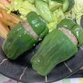 sakurakila's cooksnap of when they made レンジで時短簡単！ピーマンの肉詰め.
