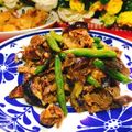 ✽チョコⅠＨ✽'s cooksnap of when they made 牛肩ロースと夏野菜のスタミナ炒め.