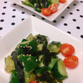 オウジリリノエ's cooksnap of when they made 簡単　たたききゅうりの韓国海苔和え.