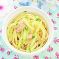 hikarin♪'s cooksnap of when they made 冷凍パスタでカレー味パスタ！.