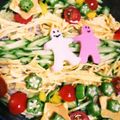 NEKOほっぺ's cooksnap of when they made 夜空に天の川☆七夕verおろしそば.