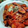 じゃりてん's cooksnap of when they made トマトジュースでなすとベーコンのパスタ.