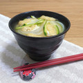 Yukiまむ's cooksnap of when they made ズッキーニと玉ねぎとお揚げさんの味噌汁.