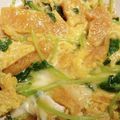 ＹUM！'s cooksnap of when they made 簡単。豆苗と油揚げの卵とじ.