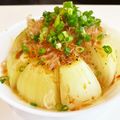 sara0802's cooksnap of when they made ☆新玉ねぎの出汁醤油バターレンジ蒸し☆.