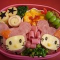 ぐぅにゃん's cooksnap of when they made かぶりものキティ（キャラ弁）.