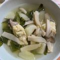 ながぴー♧'s cooksnap of when they made ＊チンゲン菜と鶏だんごスープ＊.