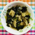 チェックのミニくま's cooksnap of when they made プチッと鍋で♪きのことお麩のスープ.