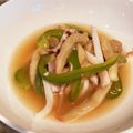 honeybo's cooksnap of when they made 茄子とタコの冷たいスープ韓国冷汁ネングッ.