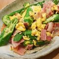 かなりんココりん's cooksnap of when they made 簡単☆オクラ＆ベーコン＆卵のバター炒め.