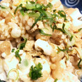 オグチャン's cooksnap of when they made 豆腐と揚げ玉の卵とじ.