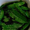 nonako's cooksnap of when they made レンジで簡単☆絹さやの塩昆布ナムル。.