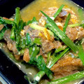 ばたみそーぱん☆'s cooksnap of when they made 簡単10分！さばとニラの卵とじ.