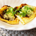 ふわふわふわふわ's cooksnap of when they made 三升漬けdeおつまみ油揚げピザ.