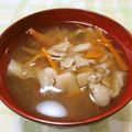 papepo☆'s cooksnap of when they made 舞茸のお吸物.