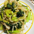 優木星's cooksnap of when they made 学校給食の小松菜の炒め物✽.