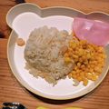 mayu☆miu's cooksnap of when they made 炊飯器で海鮮ピラフ★コーンバターをのせて.