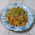 うまうま・らぶ's cooksnap of when they made 夕飯おかずに♬豚バラ大根とごぼうの炒め煮.