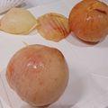 ねここfm's cooksnap of when they made 桃❤つるんとむいちゃいました❤.