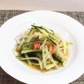 horseland's cooksnap of when they made キュウリとモヤシの酢の物☆.
