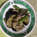 のぶまつ's cooksnap of when they made 豚バラ、ナス、しし唐の甘味噌炒め.