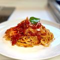かっちゃん杉's cooksnap of when they made たらばと紅ずわい蟹のトマトクリームパスタ.