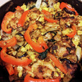 ジュリア123's cooksnap of when they made 鶏もも肉とふわ卵の野菜中華炒め.