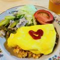 kotorinpi's cooksnap of when they made 簡単ミートソースでリメイク節約オムライス.