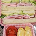 ☆蓮々☆'s cooksnap of when they made 簡単ハムきゅうりサンドイッチ弁当.