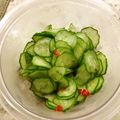 2michi's cooksnap of when they made きゅうりの黒酢ナンプラー漬け.