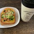 海mama☆'s cooksnap of when they made 小松菜とベーコン☆キッシュトースト.