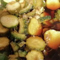 かんたぼー1124's cooksnap of when they made ゴーヤできゅうりのＱちゃん風.