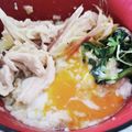 hatz8888's cooksnap of when they made 蒸し鶏のオートミール中華粥.