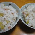のん子。's cooksnap of when they made 大根葉入り☆うめジャコご飯.