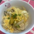 さばのよしこ's cooksnap of when they made 簡単失敗しない新玉ねぎのフライパン親子丼.