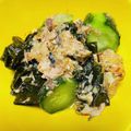 muumi☆'s cooksnap of when they made サバ缶と叩ききゅうりのピリ辛ごま酢和え.