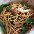 ぜんだいママ's cooksnap of when they made 九条葱とベーコンの醤油バターパスタ♡.