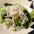 ベティ３'s cooksnap of when they made 小松菜と釜揚げしらすの　パリパリサラダ　.