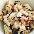 ともまま711's cooksnap of when they made 簡単梅ひじき炊き込みご飯.