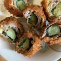 みーたんらぶらぶ's cooksnap of when they made 茄子と豚のチーズ入りフライ.
