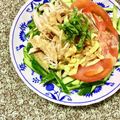 ふたごゆき's cooksnap of when they made ゴマだれサラダうどん.