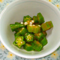 バウンド's cooksnap of when they made 簡単　おくらと辛子明太子の和え物.