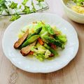 runa10's cooksnap of when they made 学校給食のアスパラとキャベツのソテー✽.