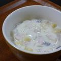 徒然エリンコ's cooksnap of when they made お食い初めの蛤で…クラムチャウダー♡.