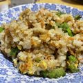 rr's cooksnap of when they made ゴーヤと桜えびのチャーハン.