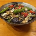 kana25km's cooksnap of when they made 簡単に✨鶏胸肉と揚ナスの&ししとうサラダ.