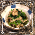 ♪キッチンmama's cooksnap of when they made お揚げがサク♪ほうれん草とえのきのお浸し.